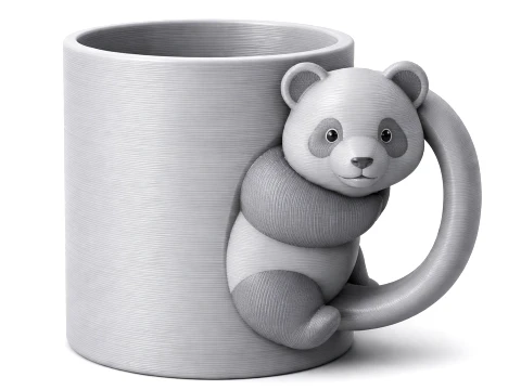 Panda Mug 3D Model