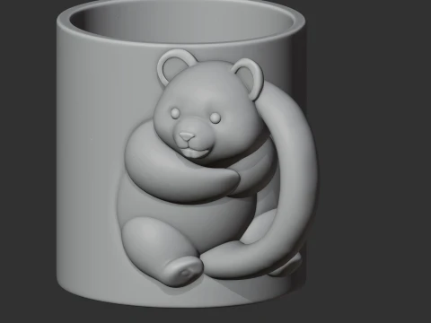 Panda Mug 3D Model