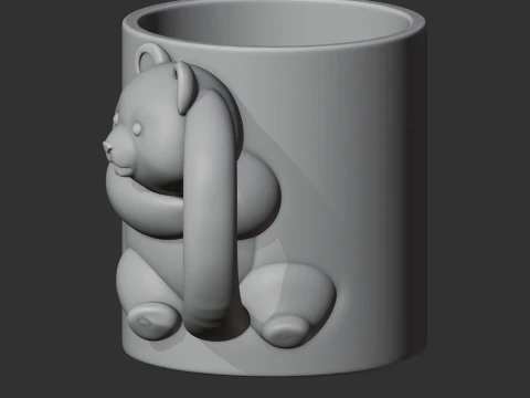 Panda Mug 3D Model