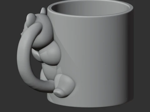Panda Mug 3D Model