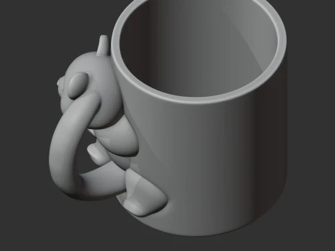 Panda Mug 3D Model