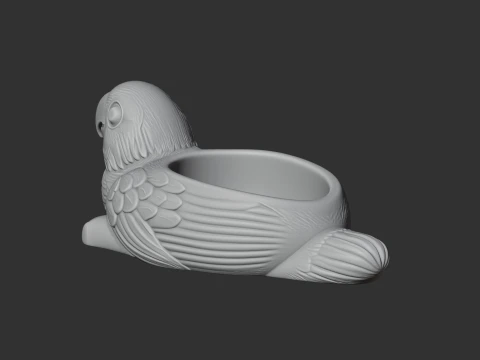 Parrot Bowl 3D Model