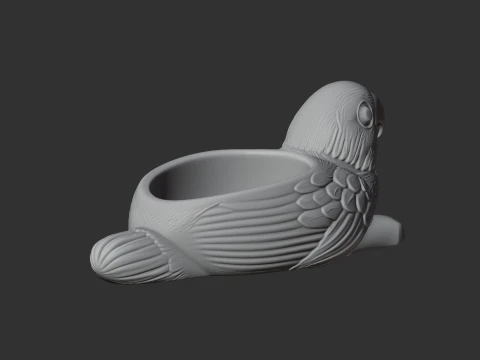 Parrot Bowl 3D Model