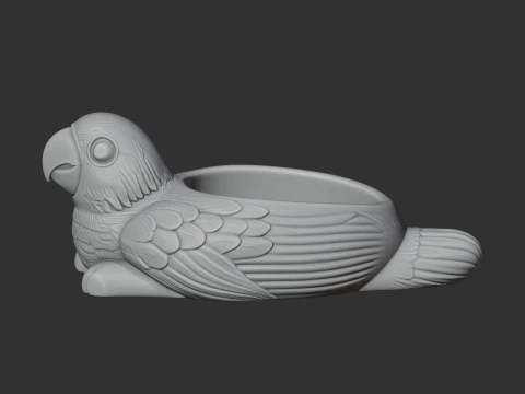 Parrot Bowl 3D Model
