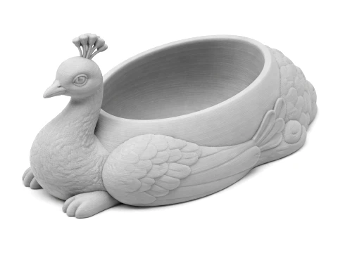 Peacock Bowl 3D Model
