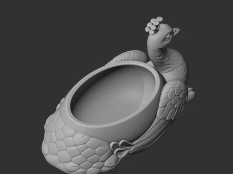 Peacock Bowl 3D Model