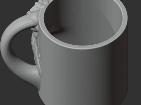 Peacock Mug 3D Model