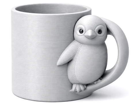 Penguin Mug 3D Model