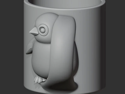 Penguin Mug 3D Model