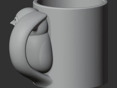 Penguin Mug 3D Model