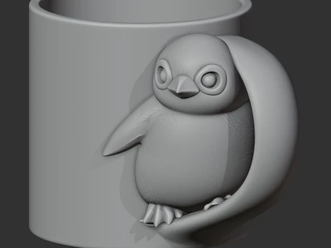 Penguin Mug 3D Model