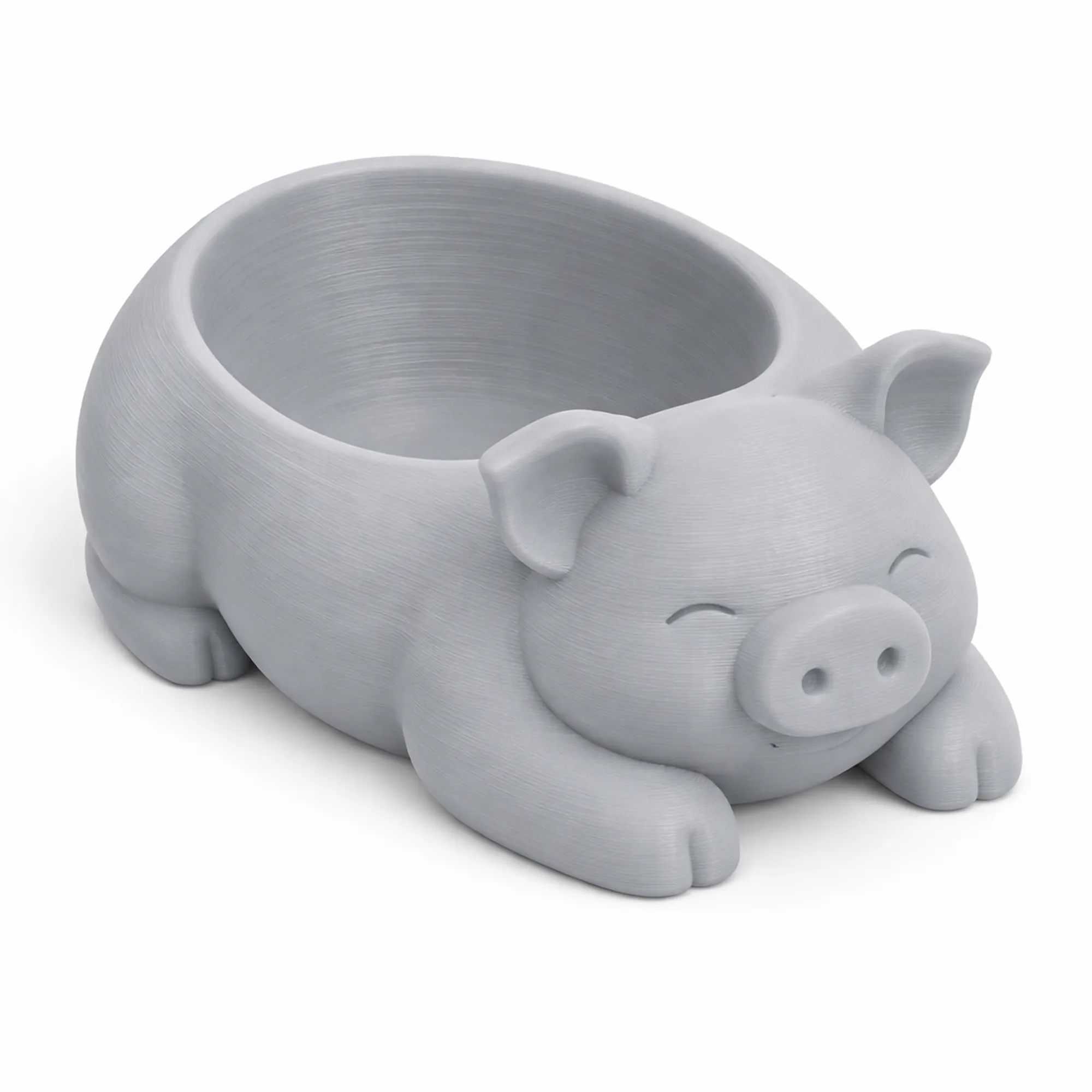 Pig Bowl 3D Model .c4d .max .obj .3ds .fbx .stl .blend 