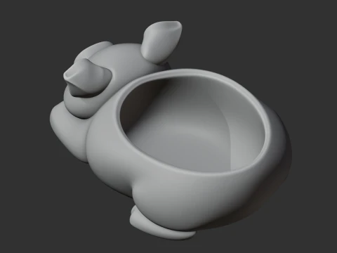 Pig Bowl 3D Model