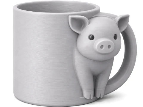 Pig Mug 3D Model