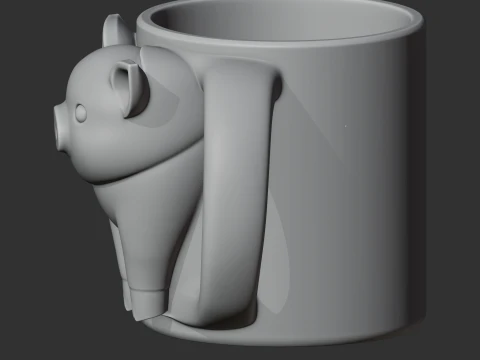 Pig Mug 3D Model