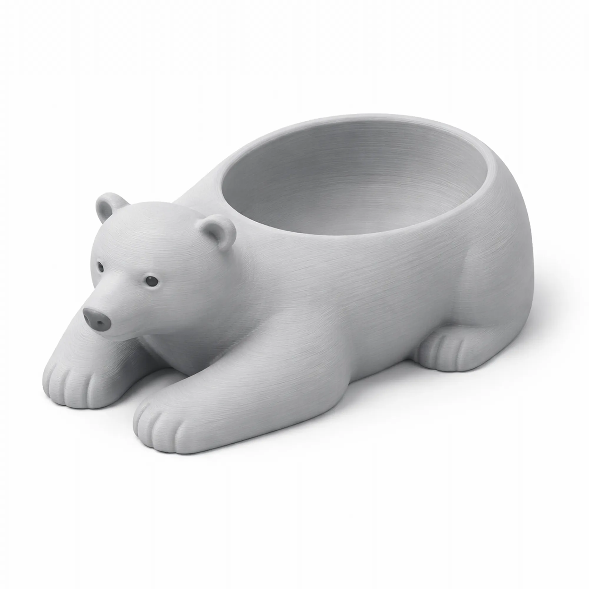 Polar Bear Bowl 3D Model .c4d .max .obj .3ds .fbx .stl .blend 