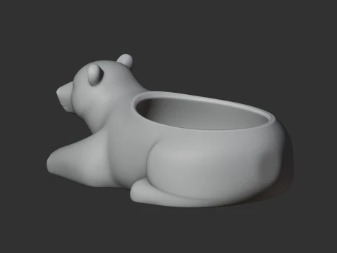 Polar Bear Bowl 3D Model