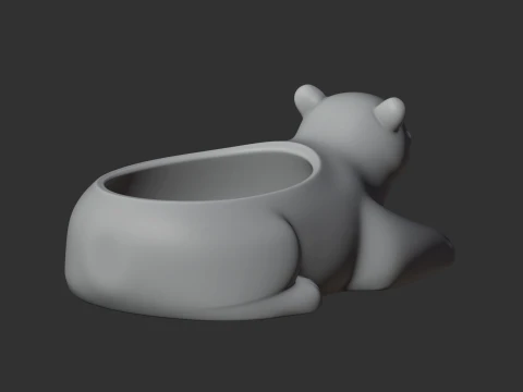 Polar Bear Bowl 3D Model