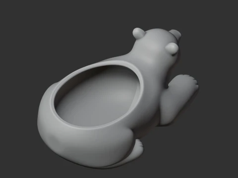 Polar Bear Bowl 3D Model