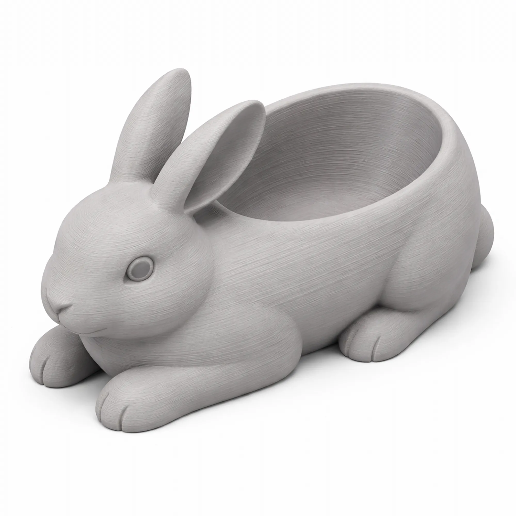 Rabbit Bowl 3D Model .c4d .max .obj .3ds .fbx .stl .blend 