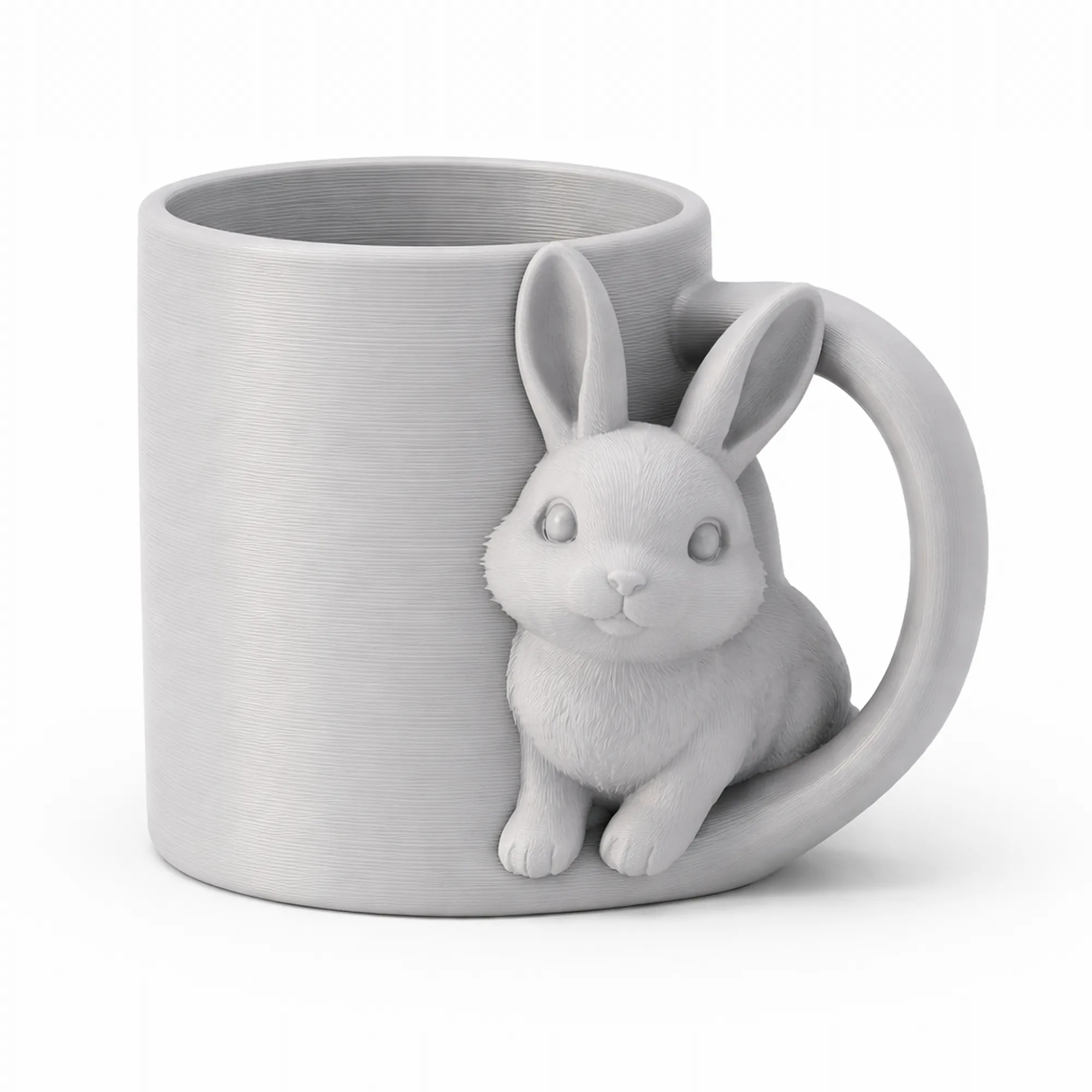 Rabbit Mug 3D Model .c4d .max .obj .3ds .fbx .stl .blend 