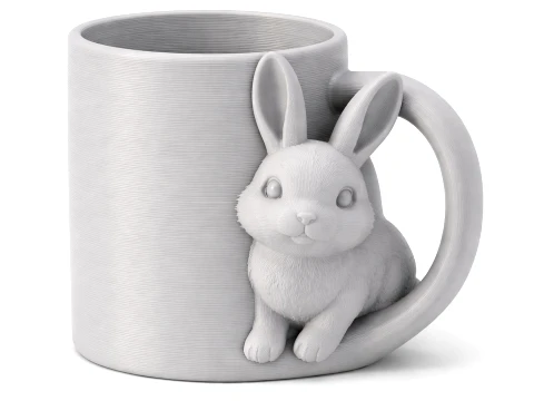 Rabbit Mug 3D Model