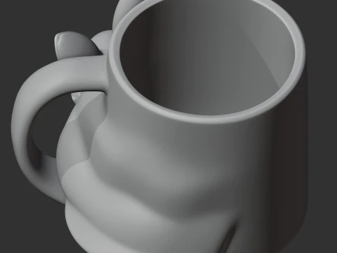 Rabbit Mug 3D Model