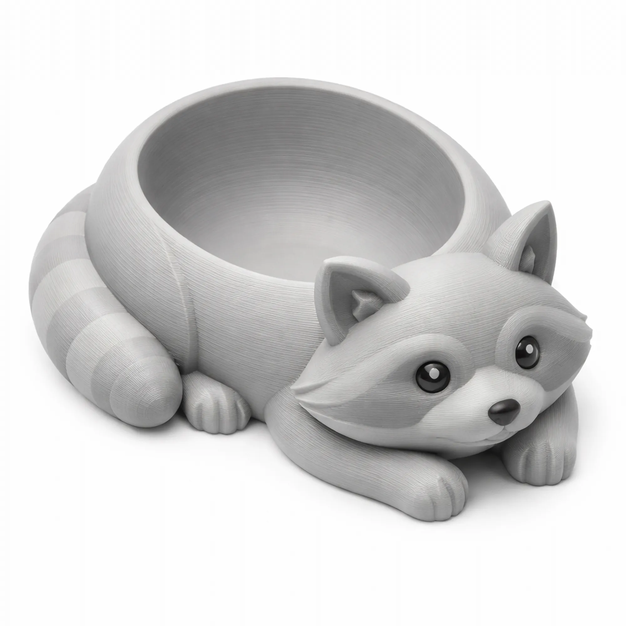 Raccoon Bowl 3D Model .c4d .max .obj .3ds .fbx .stl .blend 