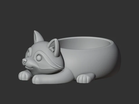 Raccoon Bowl 3D Model