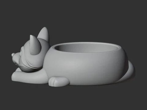 Raccoon Bowl 3D Model