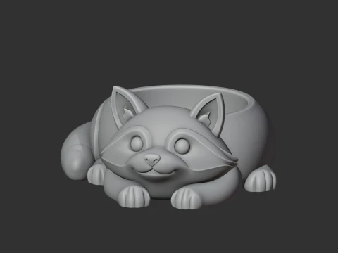 Raccoon Bowl 3D Model