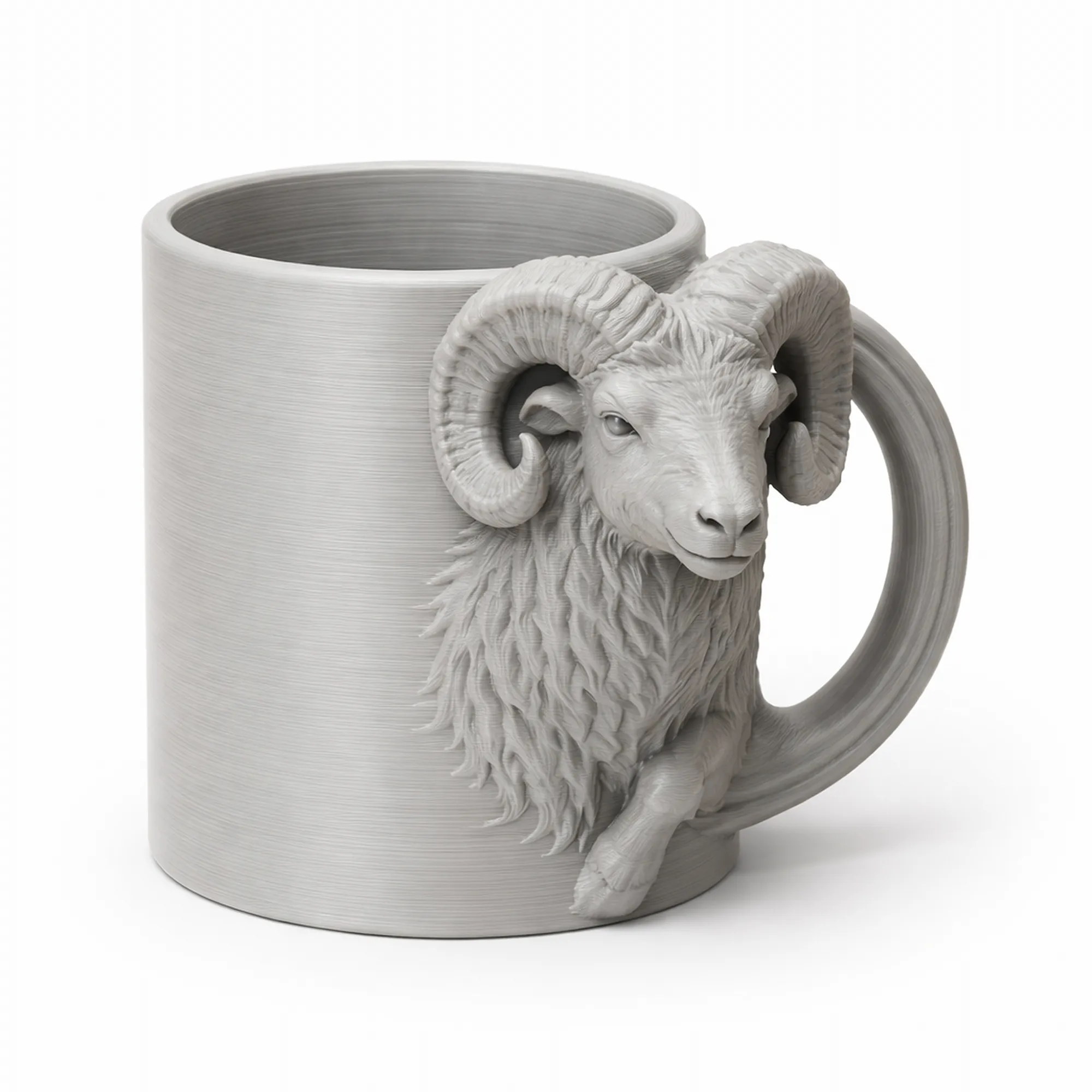 Ram Mug 3D Model .c4d .max .obj .3ds .fbx .stl .blend 