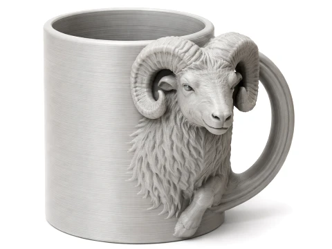 Ram Mug 3D Модель