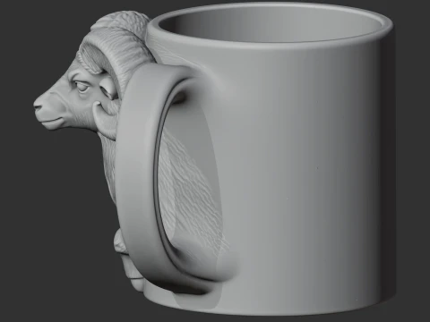 Ram Mug 3D Model