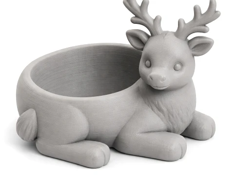 Reindeer Bowl 3D Model