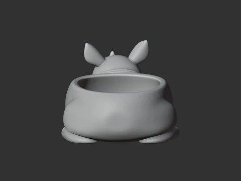 Rhinoceros Bowl 3D Model
