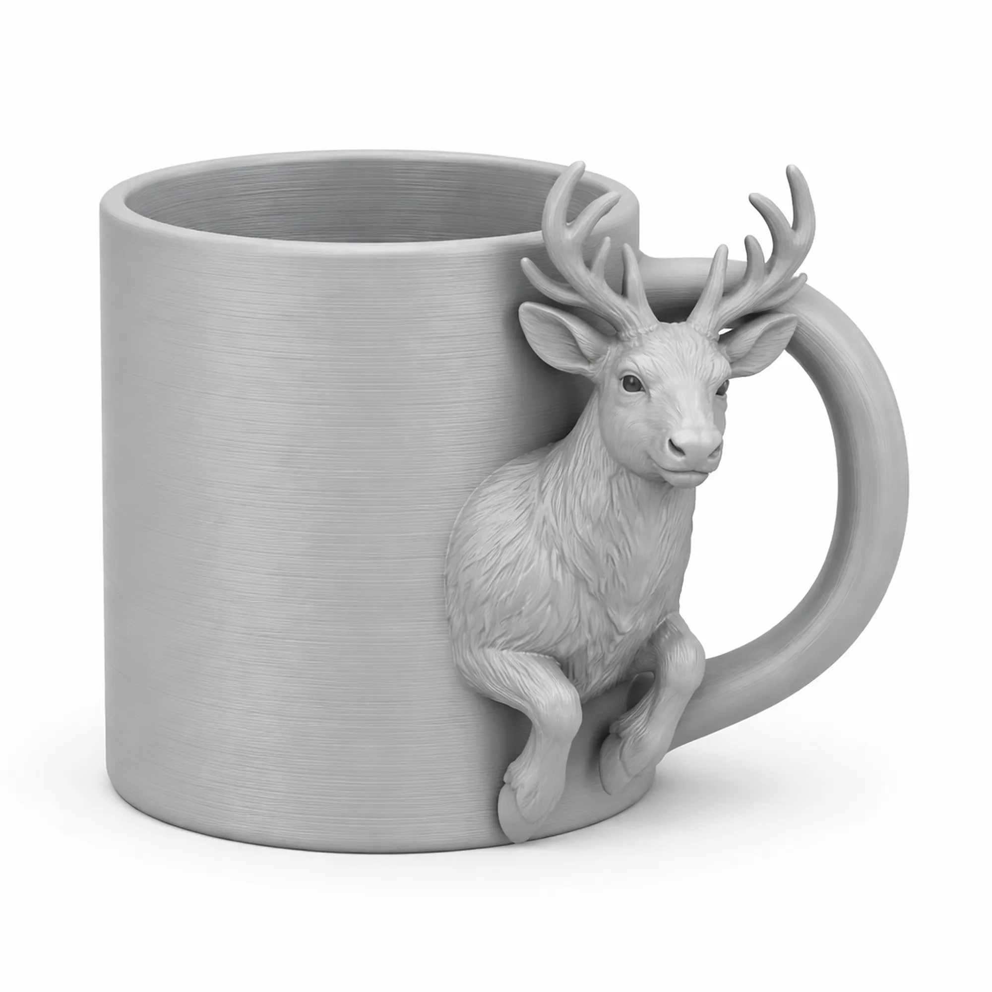 Reindeer Mug 3D Model .c4d .max .obj .3ds .fbx .stl .blend 