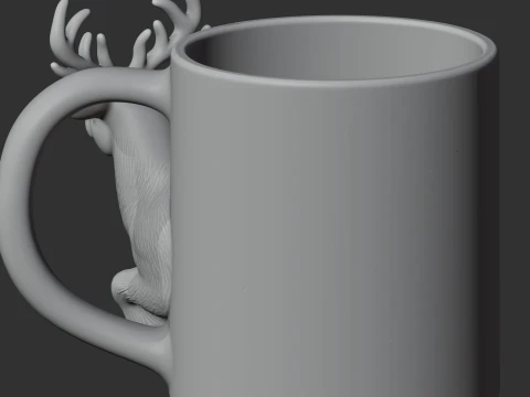 Reindeer Mug 3D Model