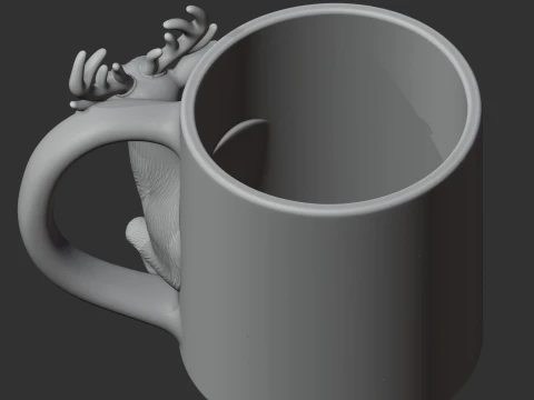 Reindeer Mug 3D Model