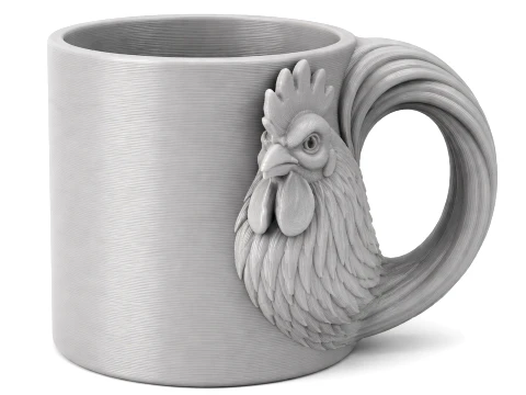 Rooster Mug Modèle 3D
