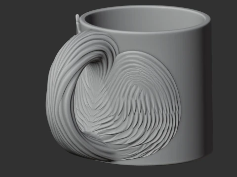 Rooster Mug 3D Model