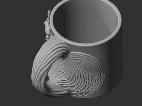 Rooster Mug 3D Model