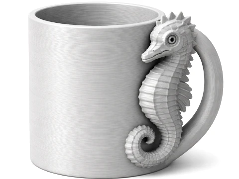 Seahorse Mug 3D Model