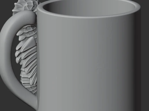 Seahorse Mug 3D Model