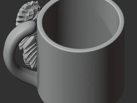 Seahorse Mug 3D Model