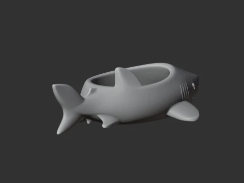 Shark Bowl 3D Model