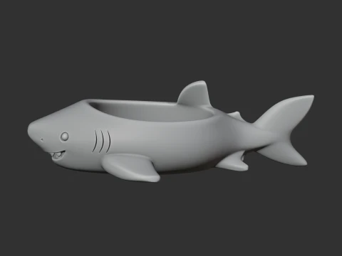 Shark Bowl 3D Model