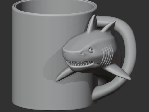 Shark Mug 3D Model