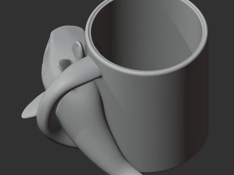 Shark Mug 3D Model