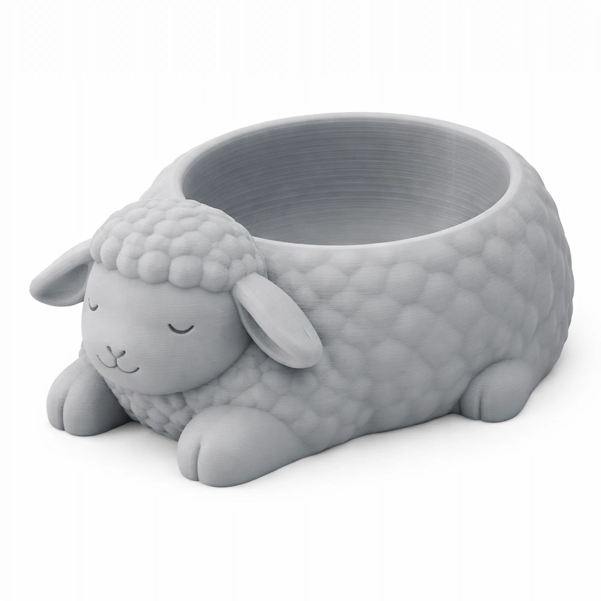 Sheep Bowl 3D Model .c4d .max .obj .3ds .fbx .stl .blend 
